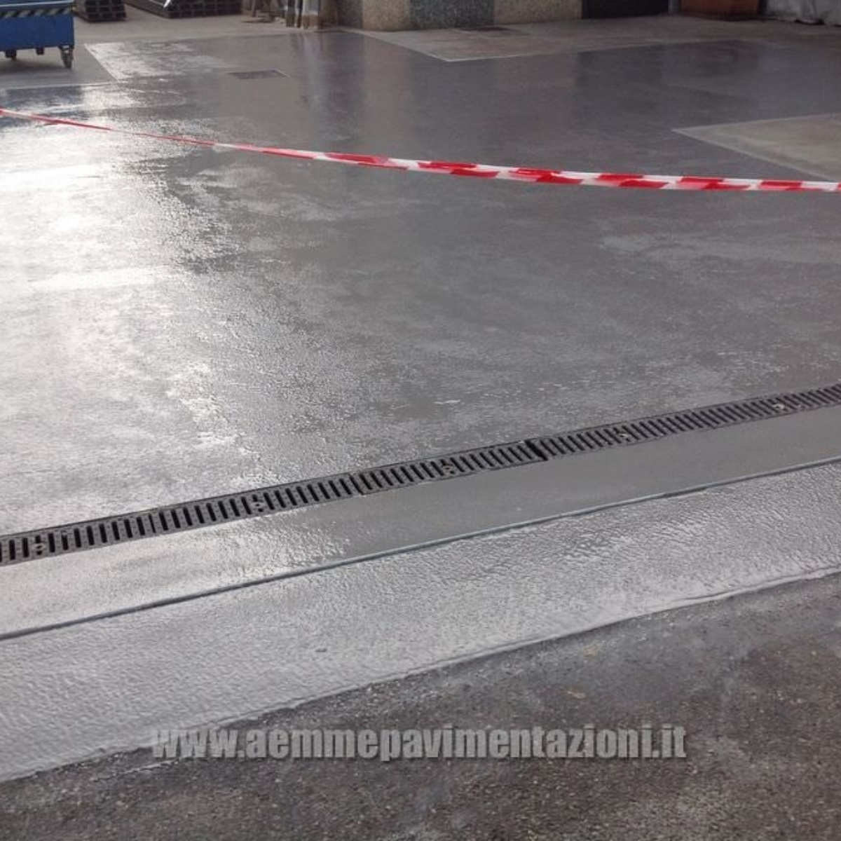 Recupero pavimentazione con poliuretano cemento da 9 mm