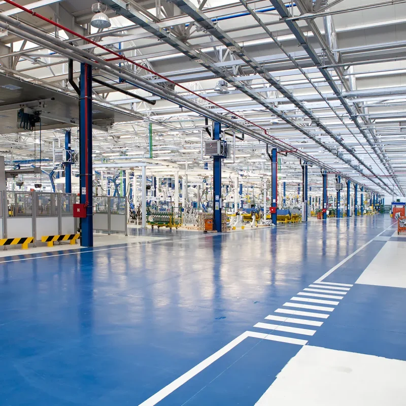 Pavimenti per industrie meccaniche